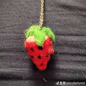 Strawberry keychain